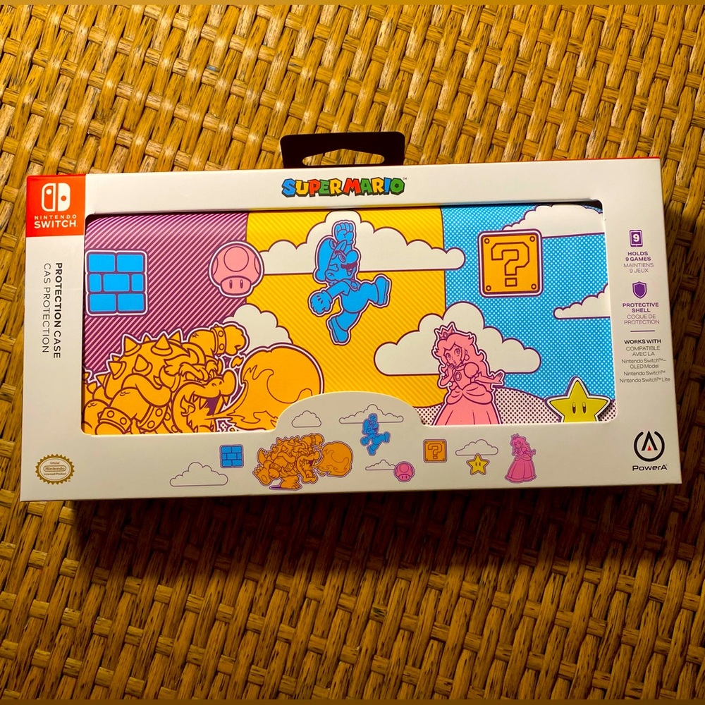 Rare! PowerA Nintendo Switch Protective Case Super Mario Line Art, brand new.